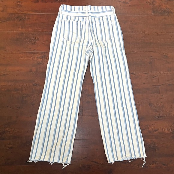JOE’S Jeans The Blake High Rise Wide Leg Crop Denim Yard Dye Stripe Size 25 - Picture 6 of 12